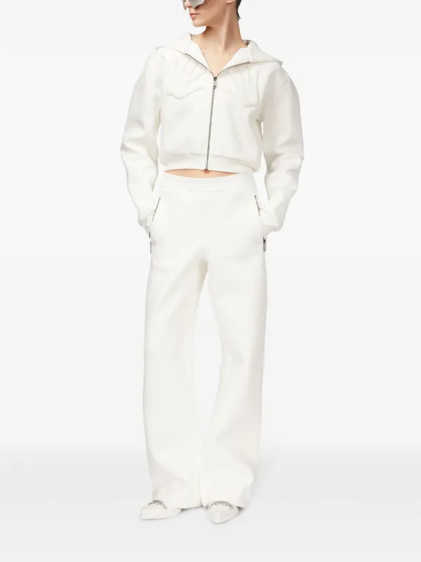 AREA Embossed Handprint Track Pants | White | FARFETCH