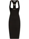 AREA Nameplate tank minidress - Black