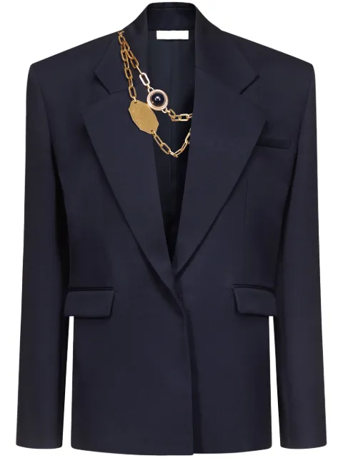 AREA blazer con detalle de cadena