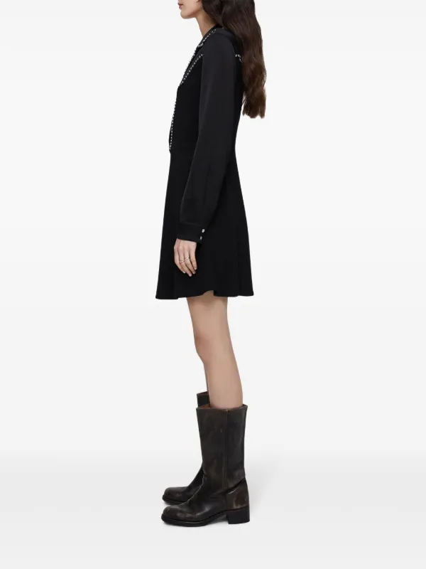 black doll dress Diaz Bow Back Babydoll Mini Dress Black