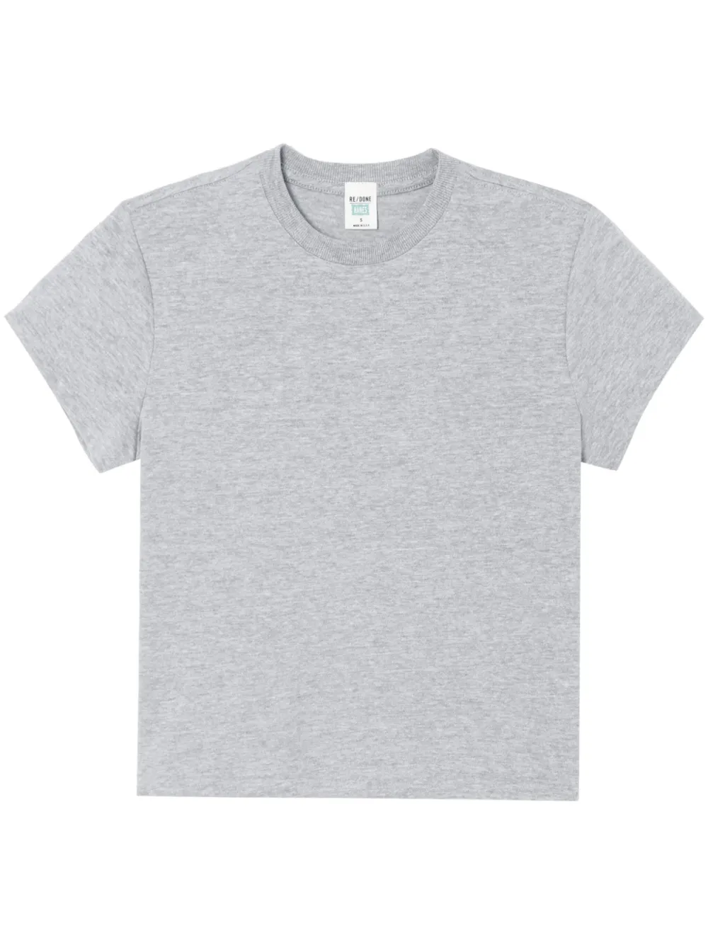 RE DONE 50s boxy katoenen T-shirt Grijs