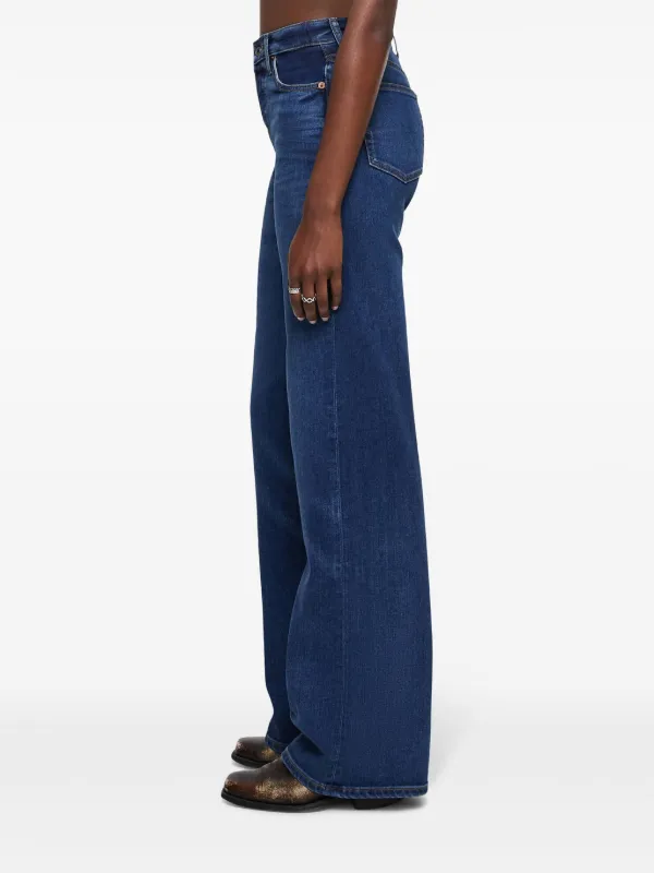 RE/DONE 70s Ultra High Rise Wide Leg ジーンズ | ブルー