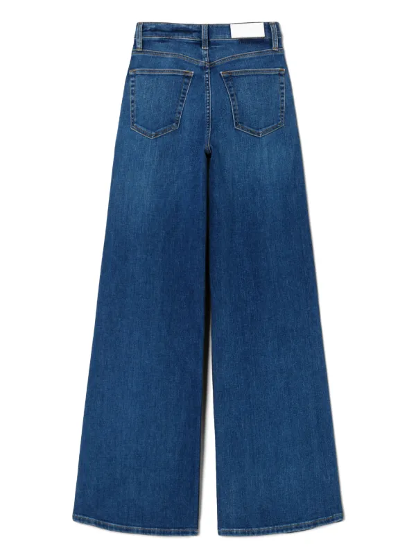 RE/DONE 70s Ultra High Rise Wide Leg Jeans | Blue | FARFETCH