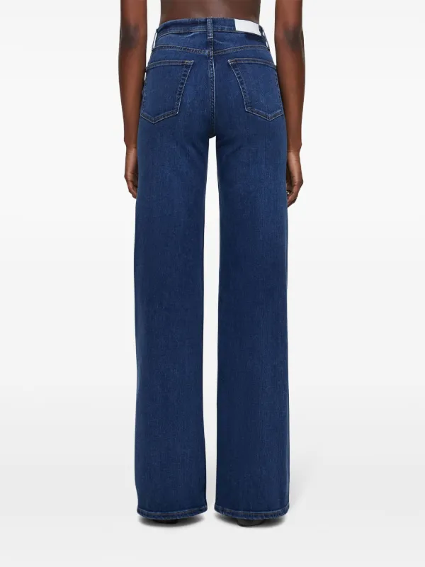 RE/DONE 70s Ultra High Rise Wide Leg ジーンズ | ブルー