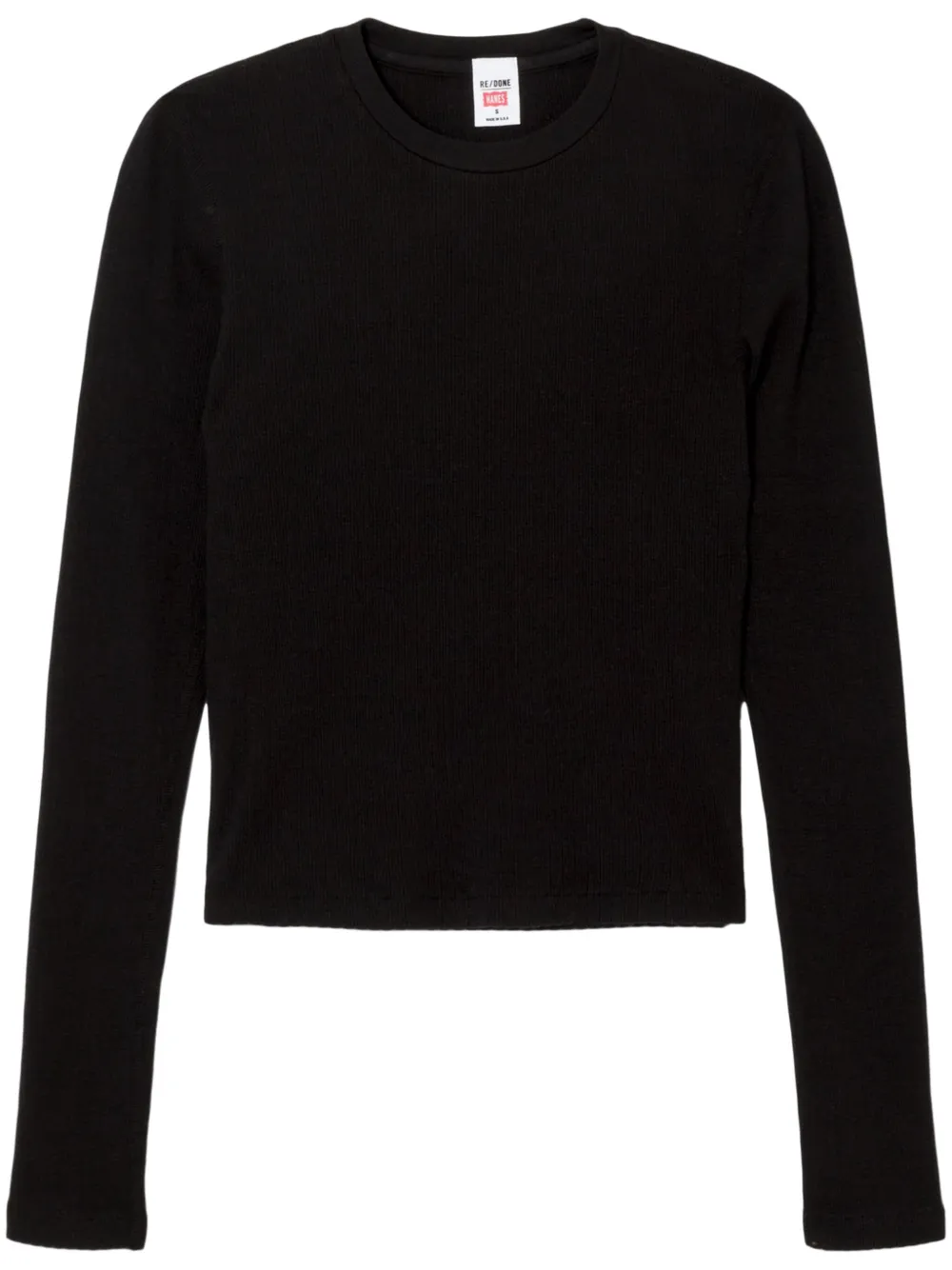 Re/done 90s Baby T-shirt In Black