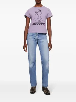 Snoopy print t-shirt