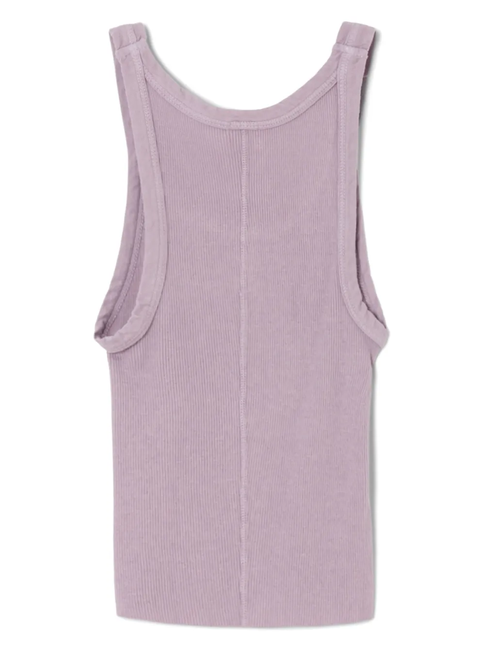 RE DONE x Hanes cropped geribbelde tanktop Paars