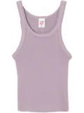RE/DONE x Hanes cropped ribbed tank top - Purple