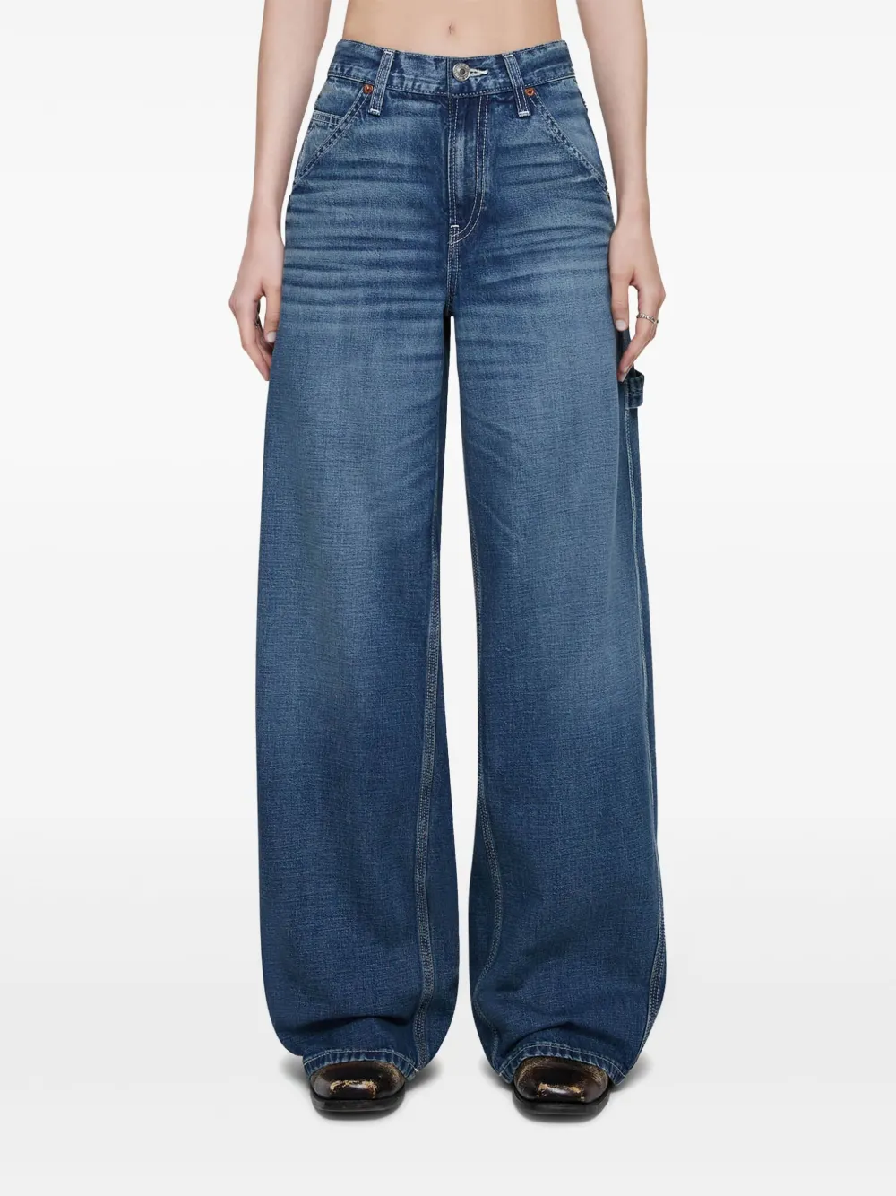 Re/done Painter Jeans In Blue