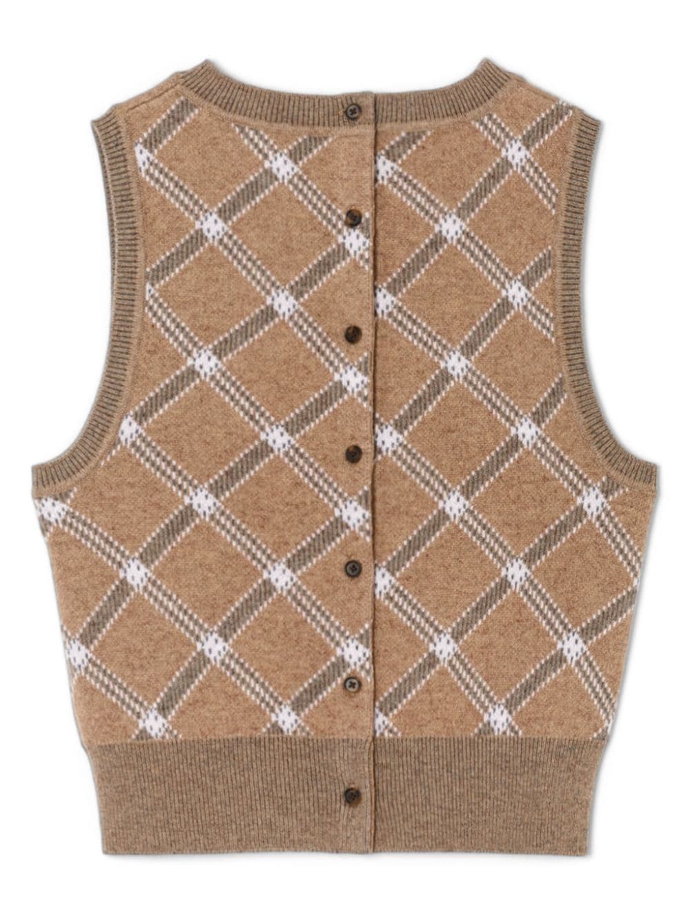 Shop Re/done Pintuck Knit Vest In Neutrals