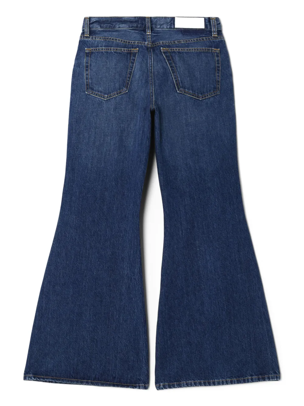 Re/done Baggy Flared Jeans In Blue