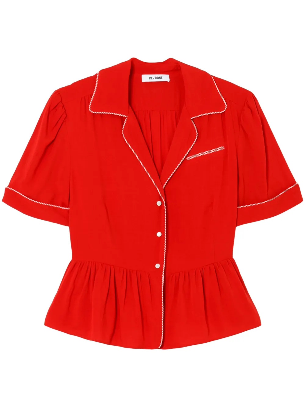 RE/DONE bowling shirt | Red | Image 1