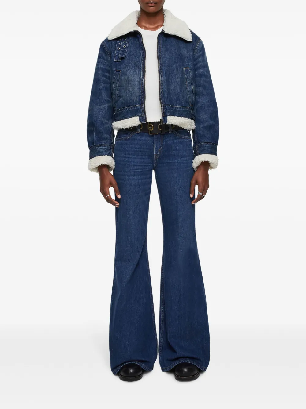 RE/DONE aviator jacket - Blauw