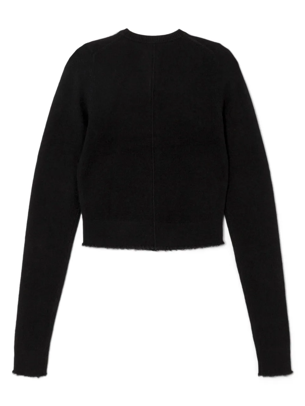 Round neck black cardigan 2025