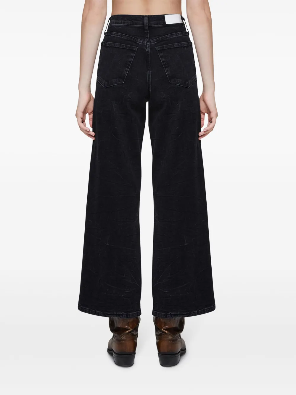 RE DONE Cropped jeans Zwart