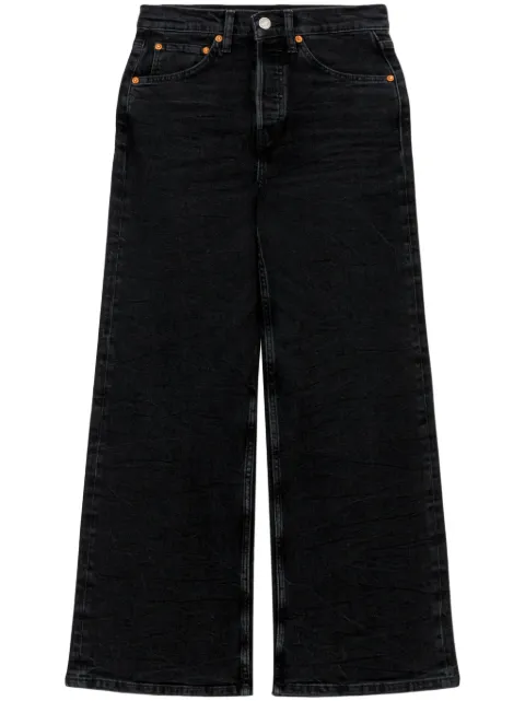 RE/DONE jeans capri con diseño ancho
