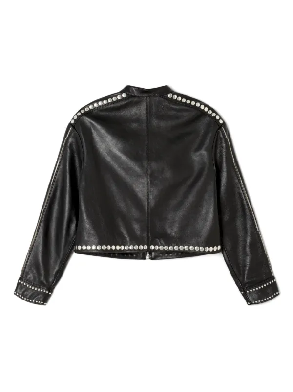 Studded biker jacket womens hot sale