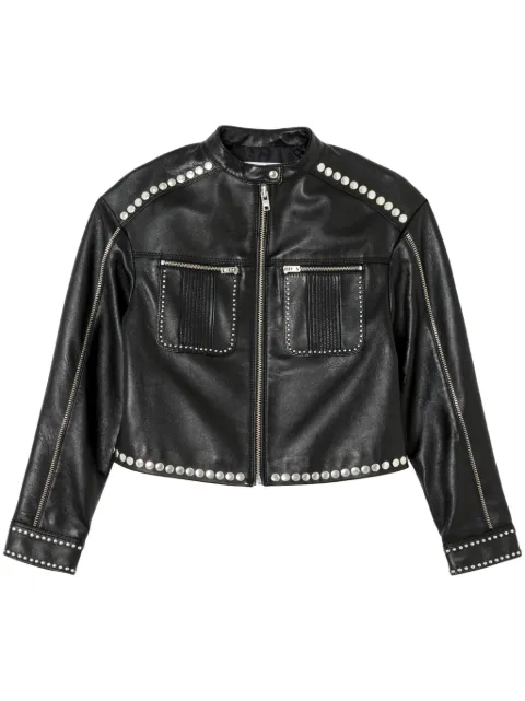RE/DONE stud-embellished biker jacket
