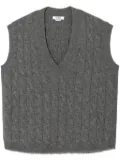 RE/DONE cable-knit cashmere vest - Grey