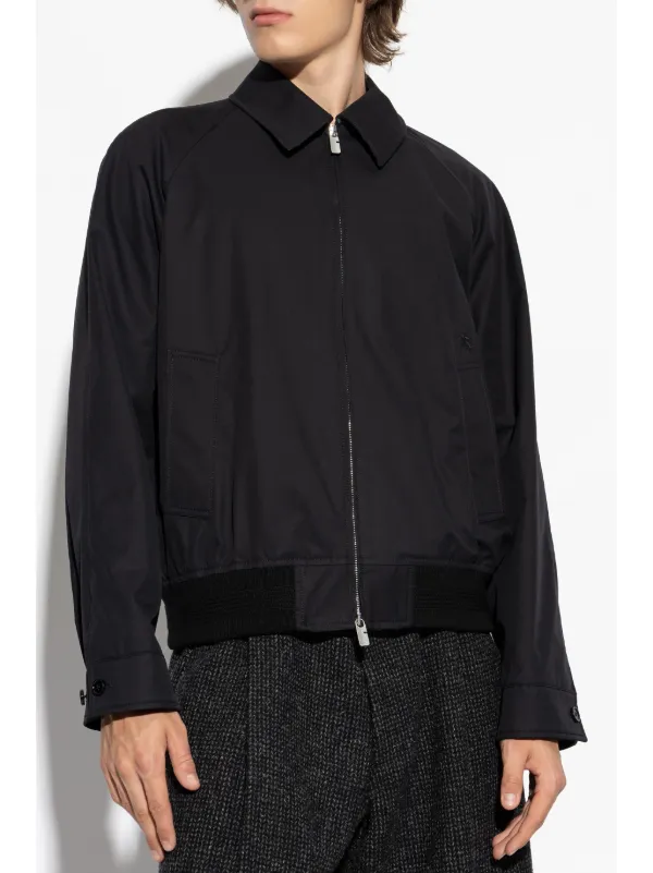 Burberry Harrington Gabardine Jacket | Black | FARFETCH