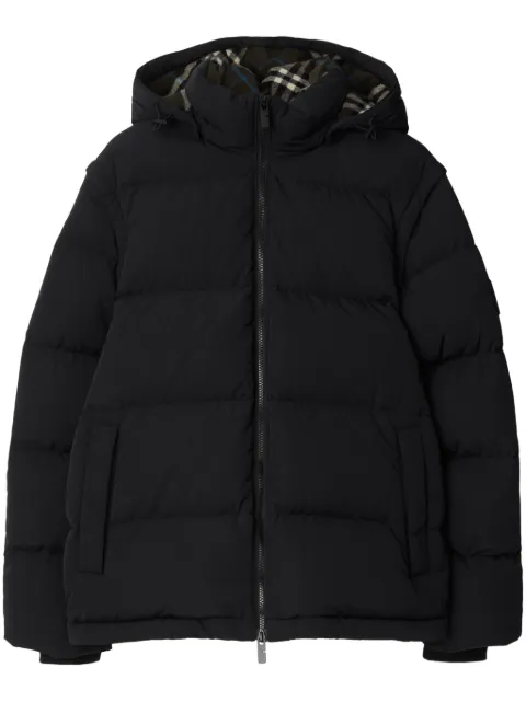 Burberry detachable-sleeve padded jacket