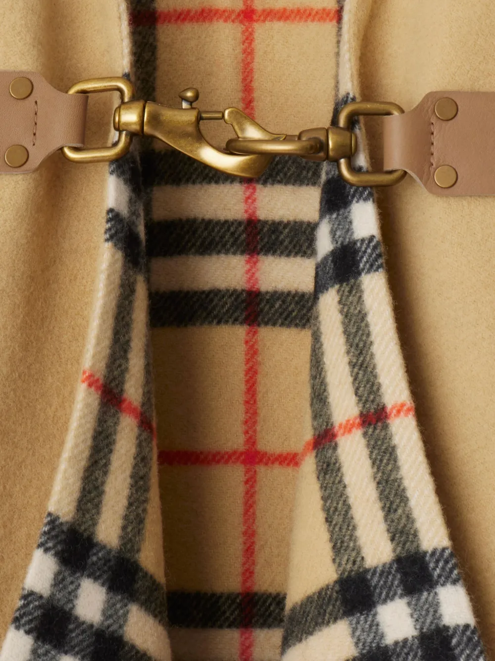 Burberry Geruite cape Beige