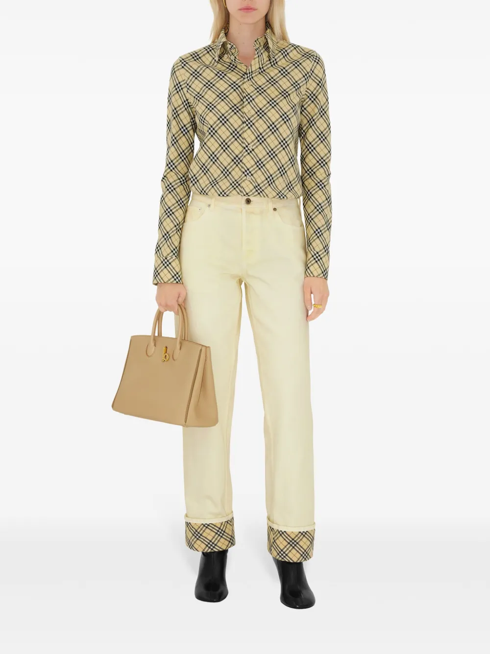Burberry Rocking Horse kleine shopper - Beige