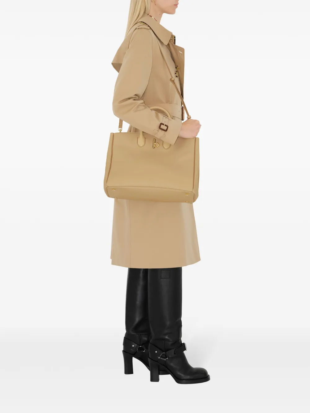 Burberry Rocking Horse Toby schoudertas Beige