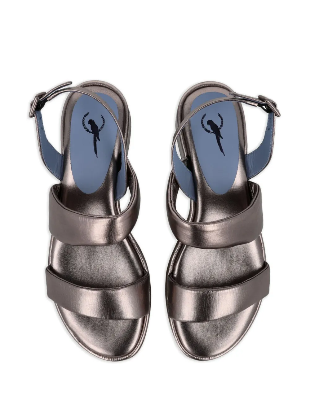 Blue Bird Shoes 60mm Pewter sandals Grey