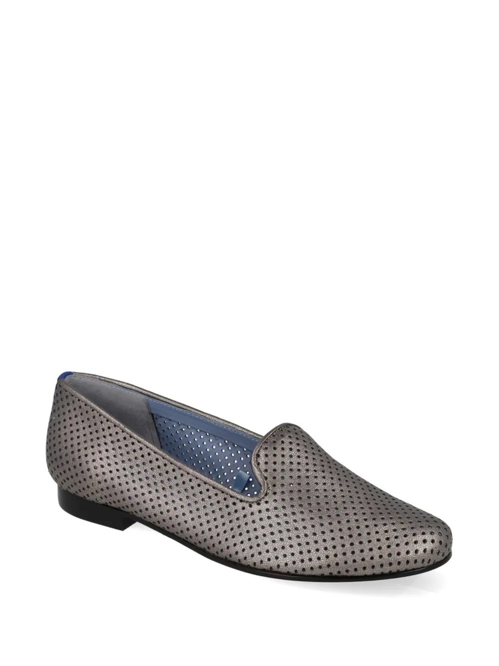 Blue Bird Shoes Geperforeerde leren loafers - Grijs