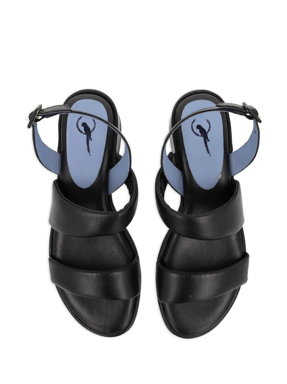 Blue Bird Shoes 60mm leather sandals Black