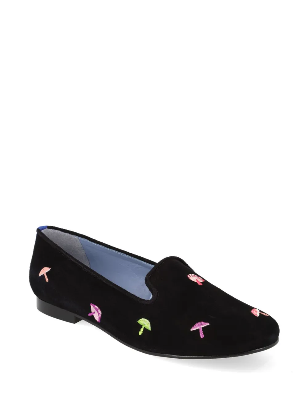 Blue Bird Shoes Loafers met borduurwerk - Zwart