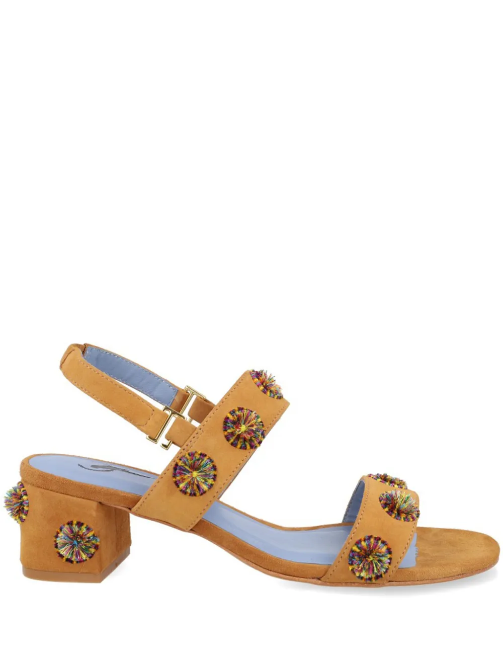 Blue Bird Shoes 50mm leather sandals Brown