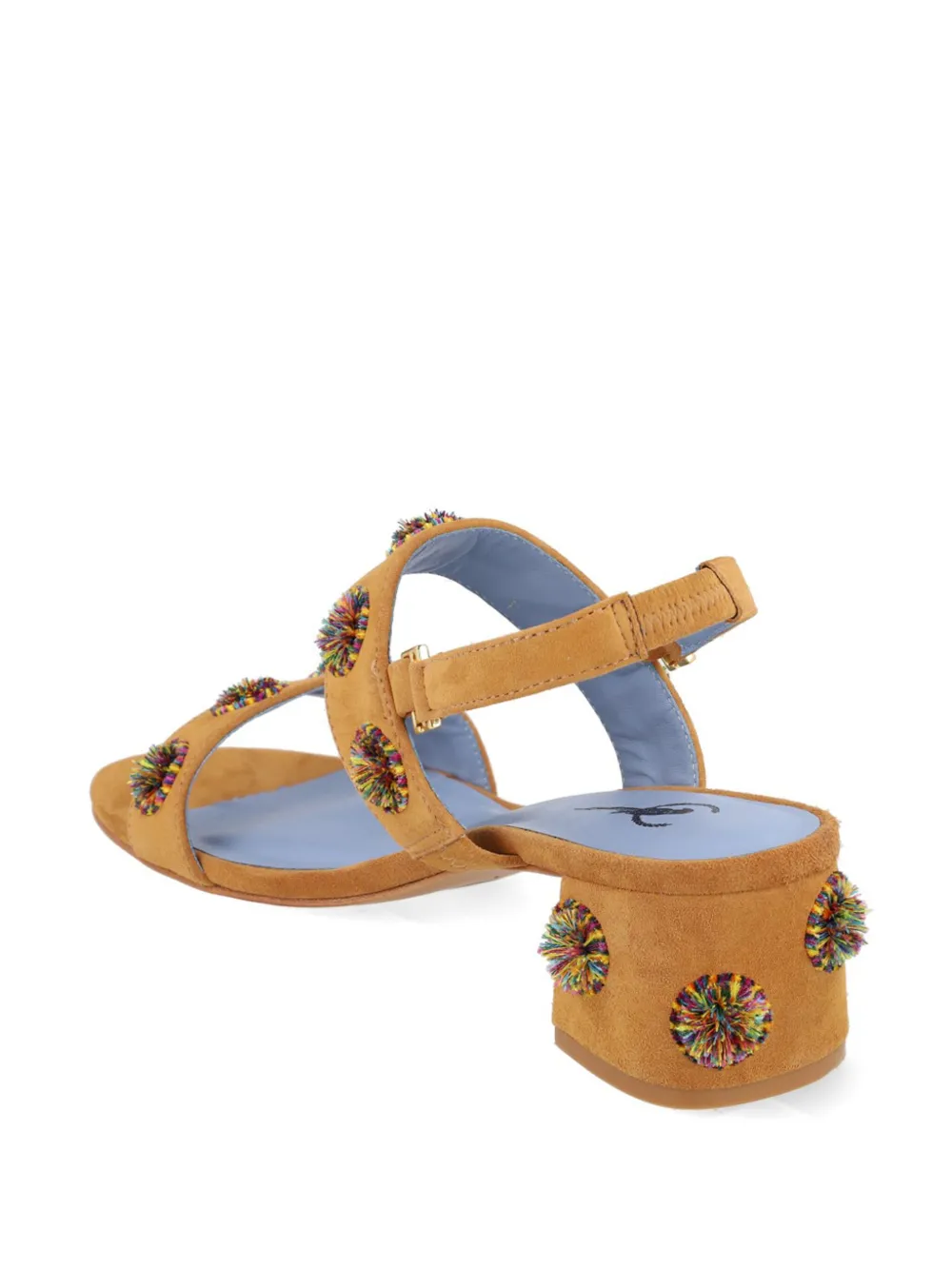 Blue Bird Shoes 50 mm sandalen met plateauzool Bruin