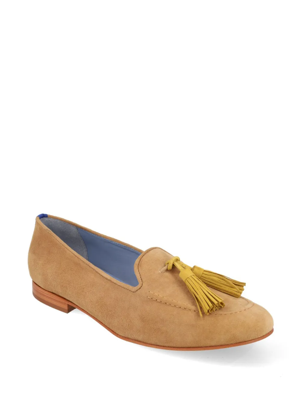 Blue Bird Shoes Suède loafers met kwastjes - Bruin