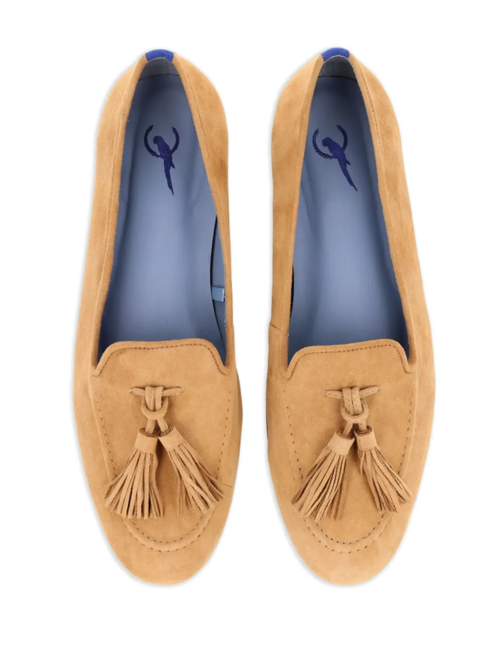 Blue Bird Shoes Tassel suede loafers Brown