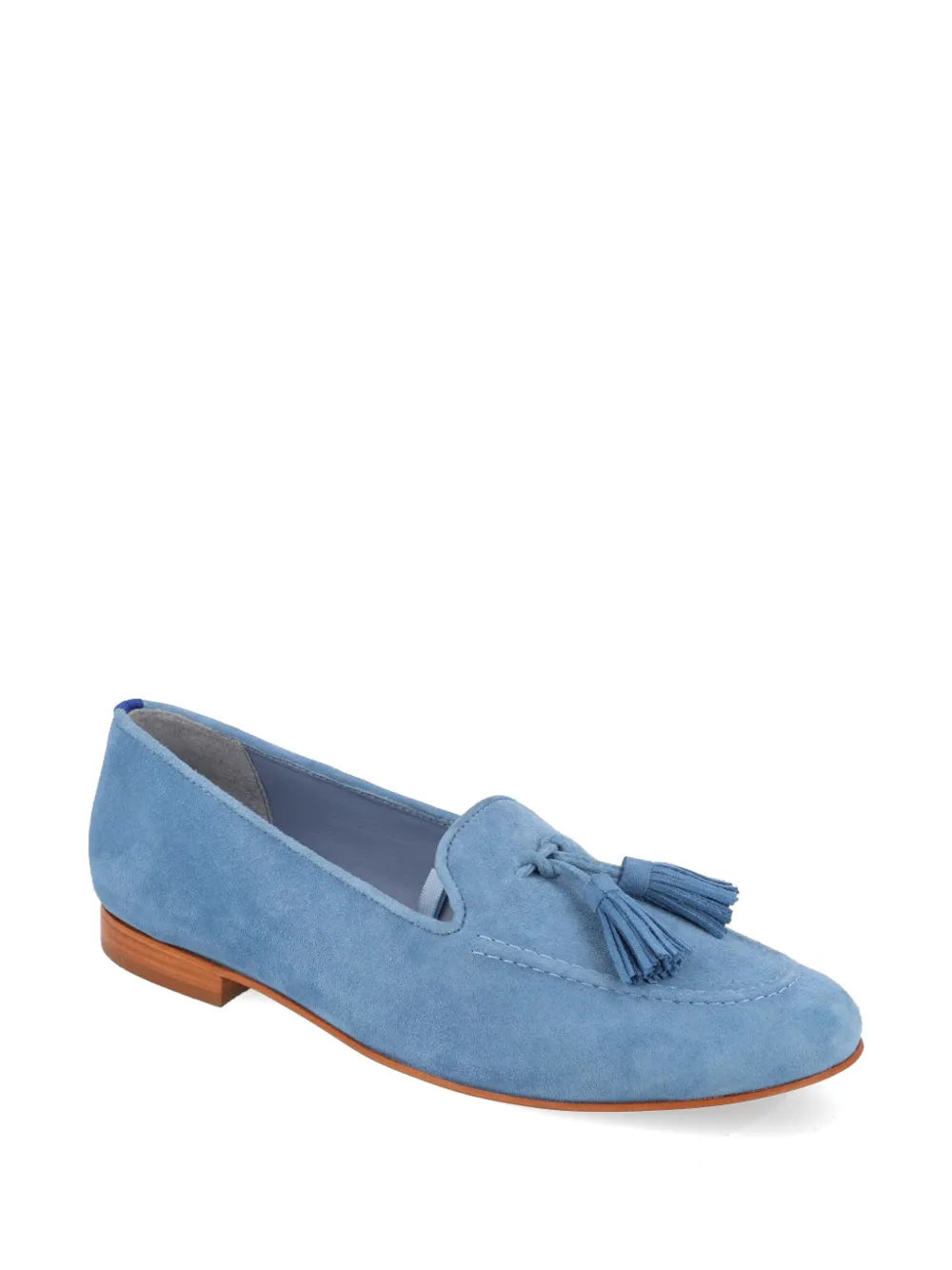 Blue Bird Shoes Suède loafers met kwastjes - Blauw