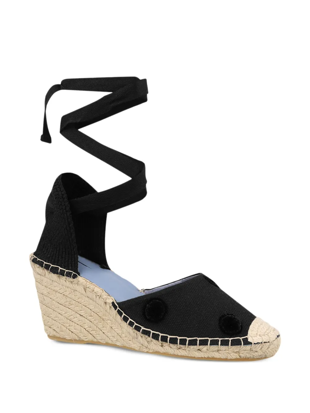 Blue Bird Shoes Anabela espadrilhes - Zwart