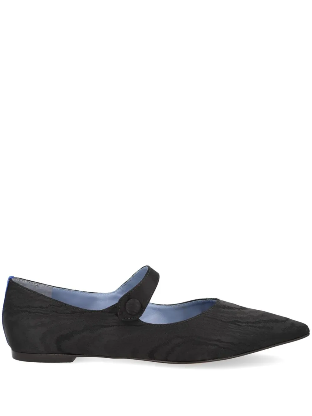 Blue Bird Shoes Ballerina's met jacquard Zwart