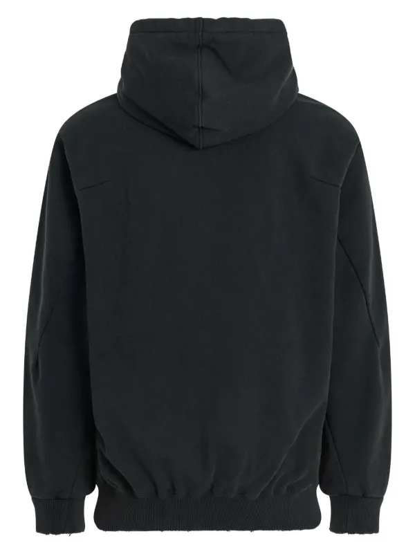 Doublet Embroidered Cotton Hoodie Black FARFETCH UK