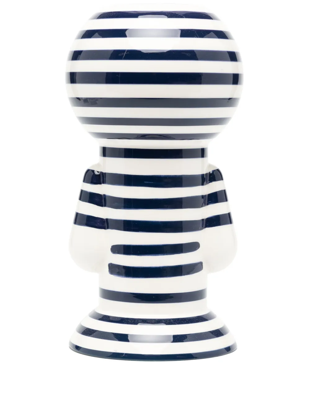 raawii vase à motif graphique | bleu | Image 1