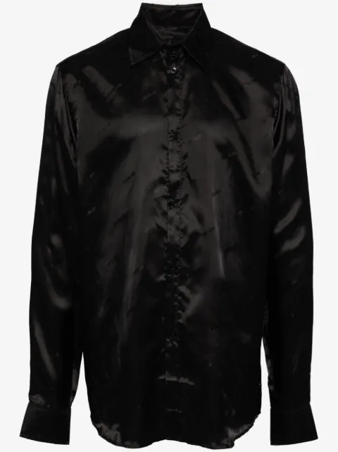 EGONlab. logo-print long-sleeved shirt