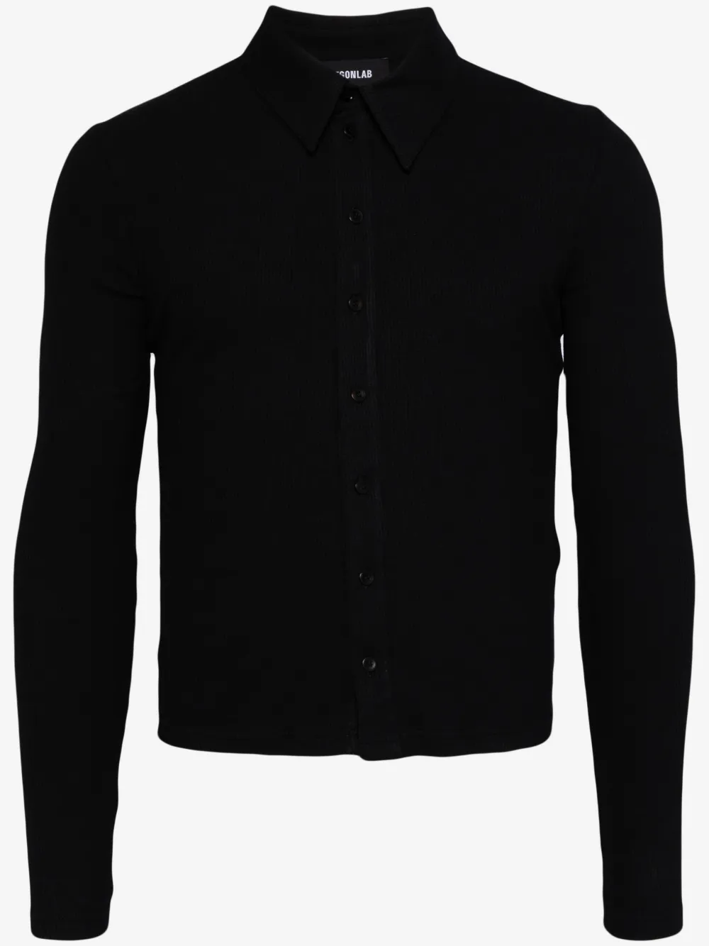 EGONlab. wool button-up cardigan | Black | Image 1