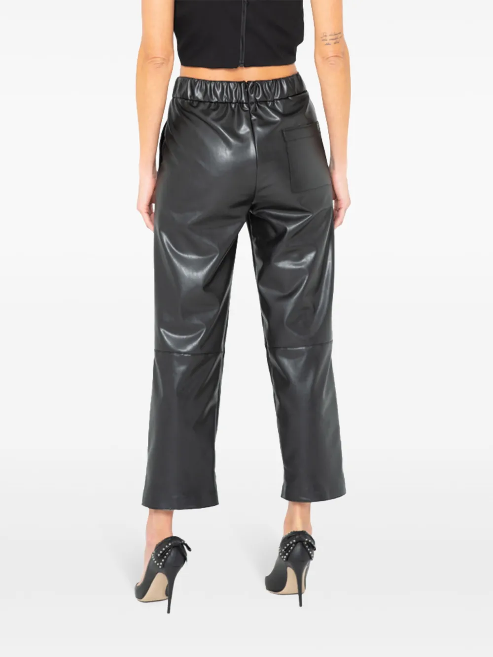 Jbq Cedar Straight Ankle Pants In Black In Black