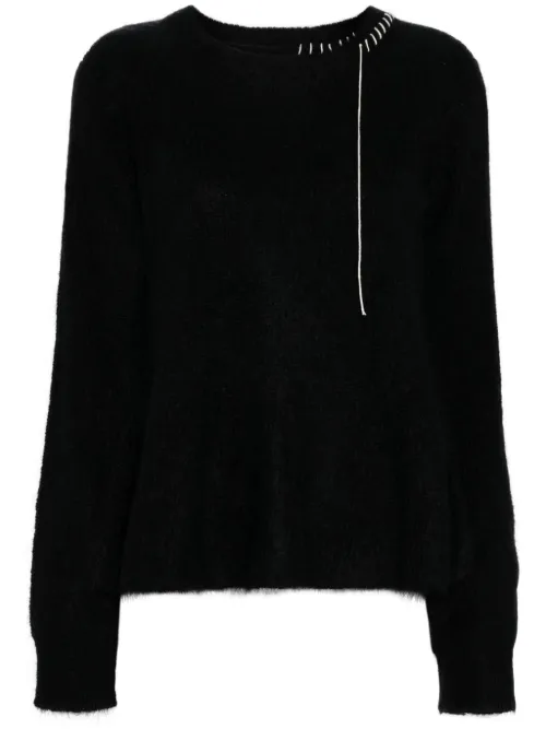 Pull brodé à manches longues - Yohji Yamamoto - Modalova