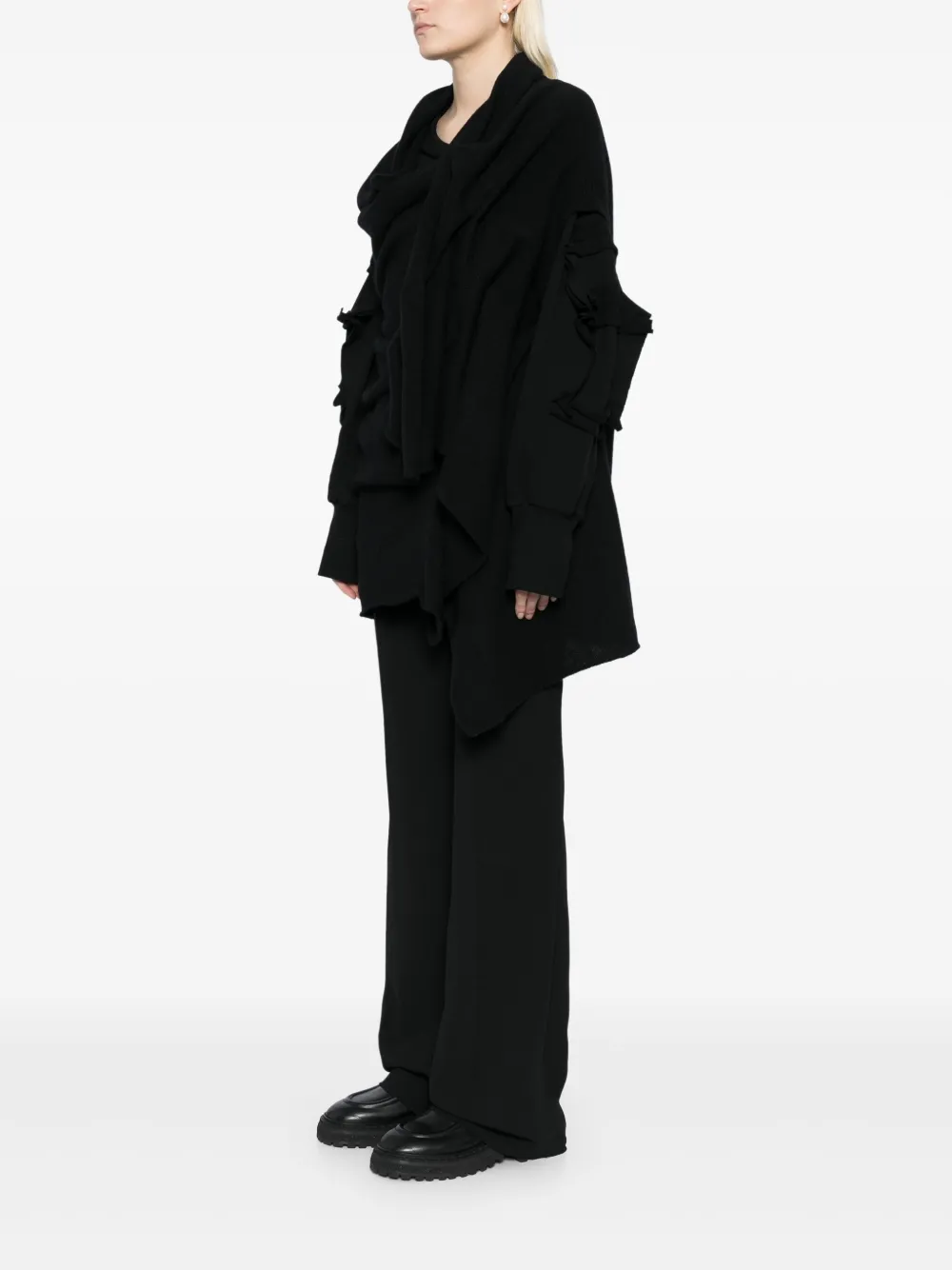 Yohji Yamamoto Button-up vest Zwart