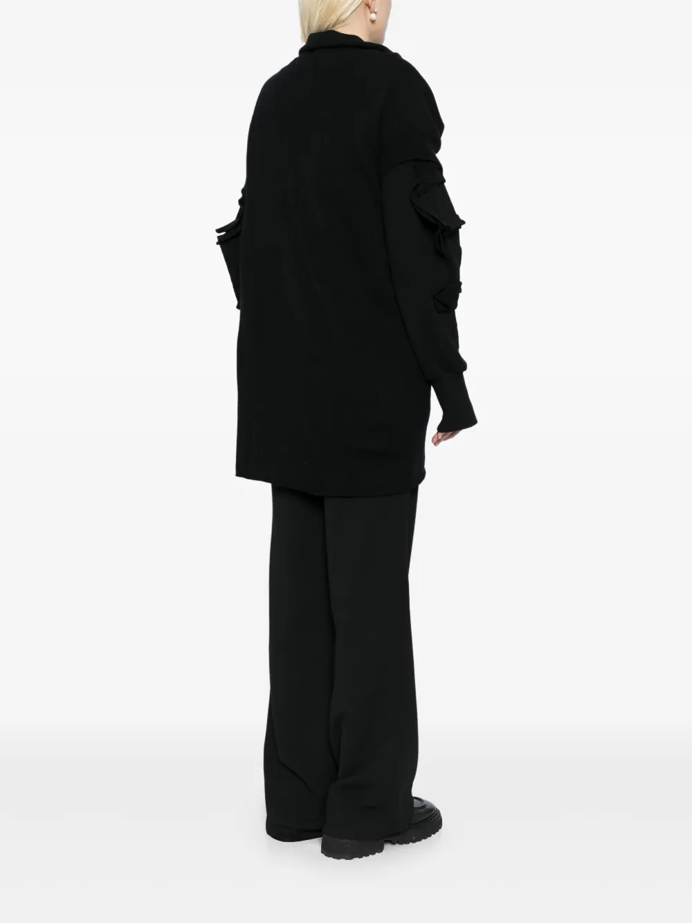 Yohji Yamamoto Button-up vest Zwart