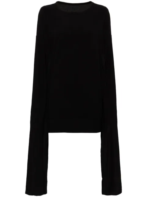 Yohji Yamamoto layered hanging sleeves top