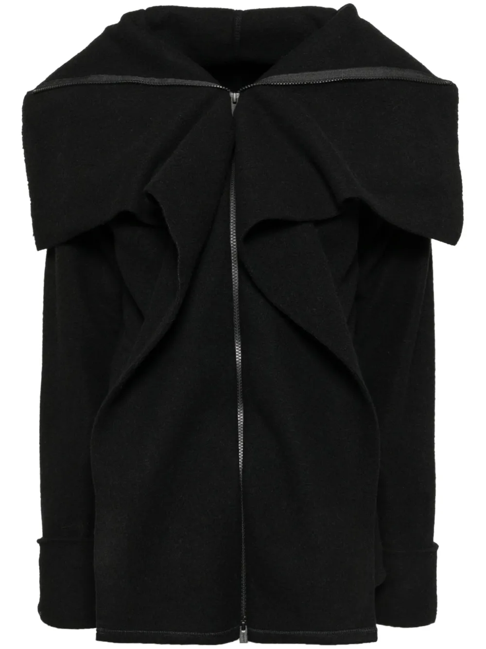 Yohji Yamamoto Vest met rits Zwart
