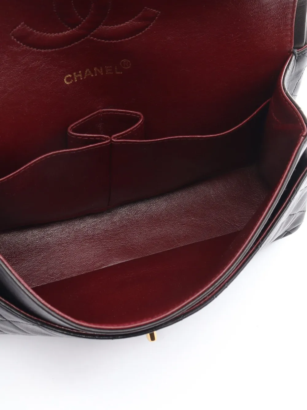 CHANEL Pre-Owned 1994-1996 Matelassé schoudertas met kettinghengsel Zwart